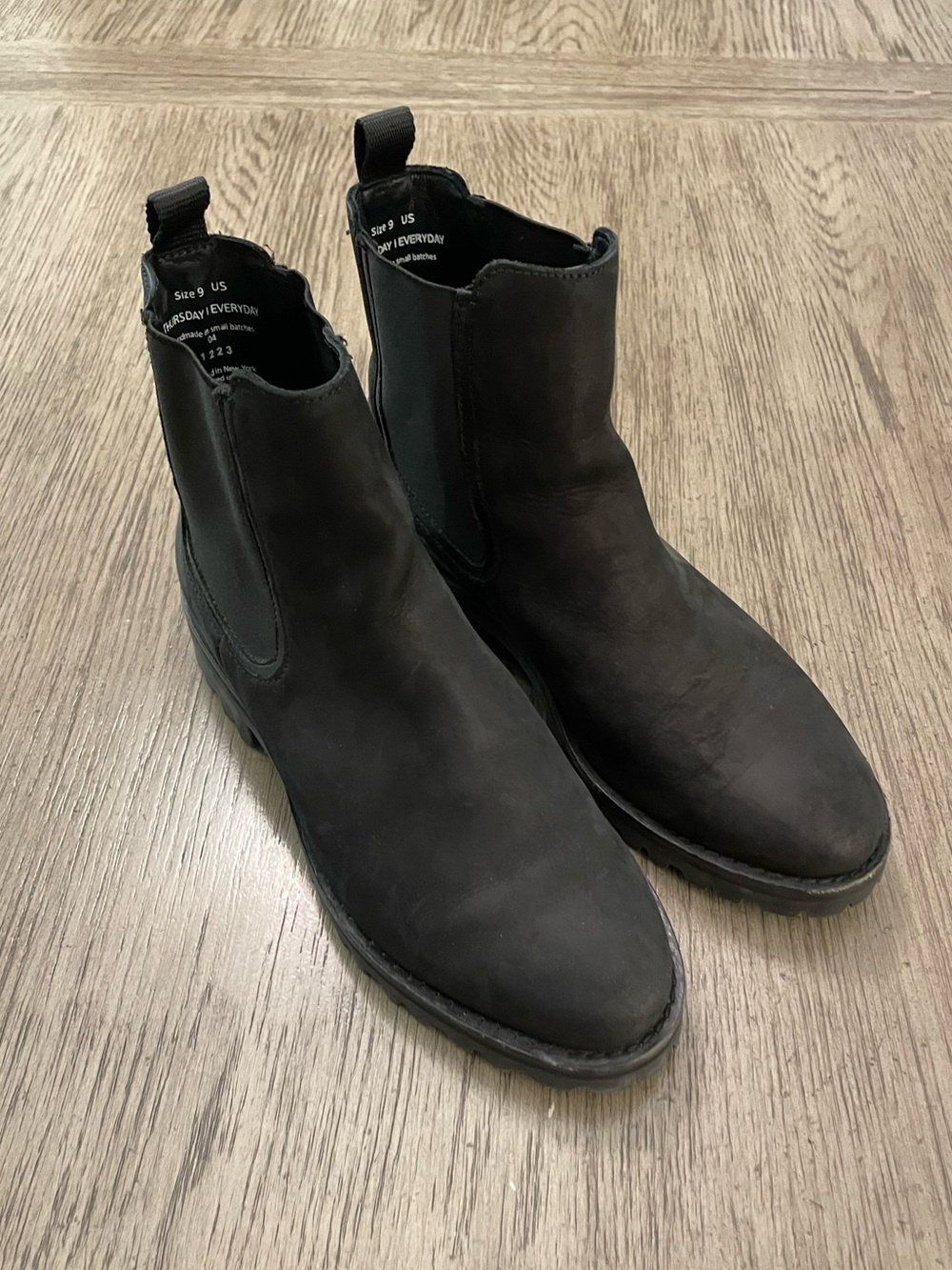 Thursday Boot Company women’s boots, size 9, black, like new.